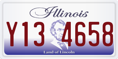 IL license plate Y134658