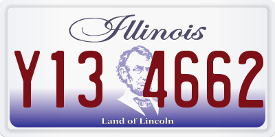 IL license plate Y134662