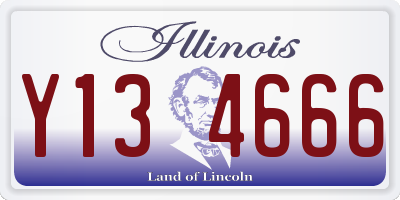 IL license plate Y134666
