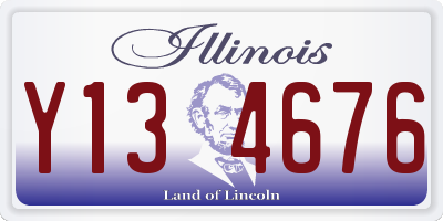 IL license plate Y134676