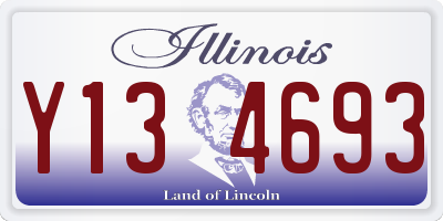 IL license plate Y134693