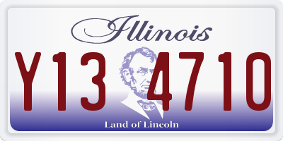 IL license plate Y134710