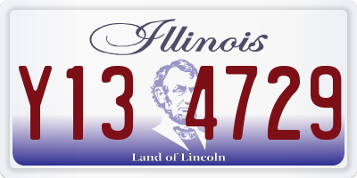 IL license plate Y134729