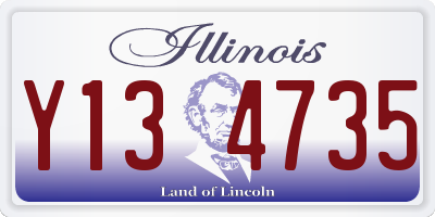 IL license plate Y134735