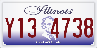 IL license plate Y134738