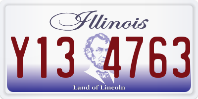 IL license plate Y134763