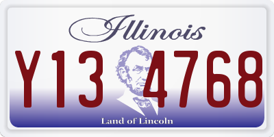IL license plate Y134768
