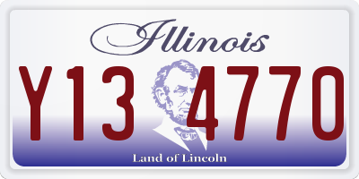 IL license plate Y134770