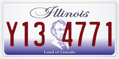 IL license plate Y134771