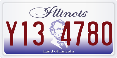 IL license plate Y134780