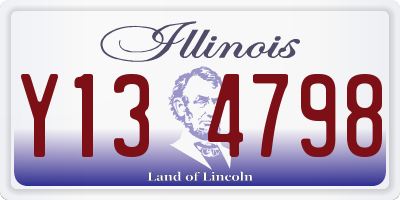 IL license plate Y134798