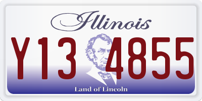 IL license plate Y134855