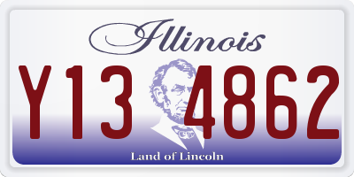 IL license plate Y134862