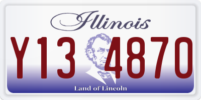 IL license plate Y134870