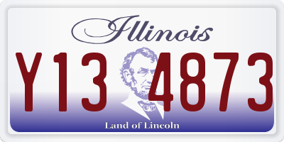 IL license plate Y134873