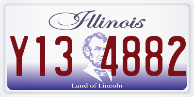 IL license plate Y134882