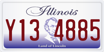 IL license plate Y134885