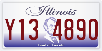 IL license plate Y134890