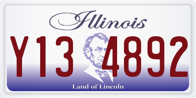 IL license plate Y134892