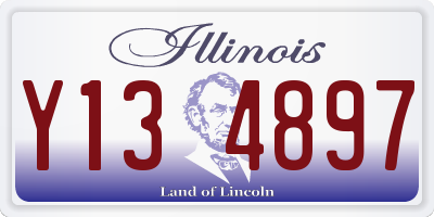 IL license plate Y134897
