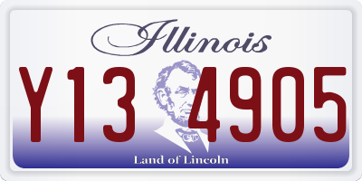 IL license plate Y134905