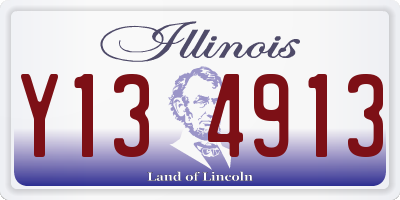 IL license plate Y134913