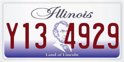 IL license plate Y134929