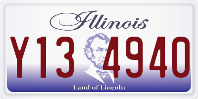 IL license plate Y134940