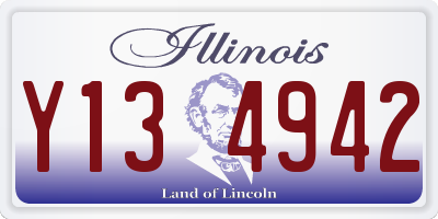 IL license plate Y134942