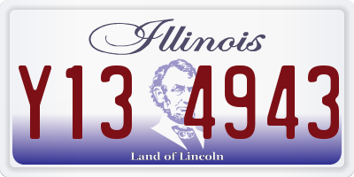 IL license plate Y134943