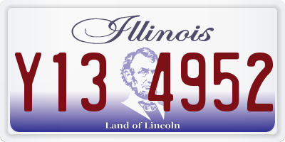 IL license plate Y134952