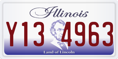 IL license plate Y134963