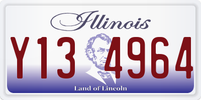 IL license plate Y134964