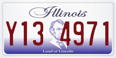 IL license plate Y134971