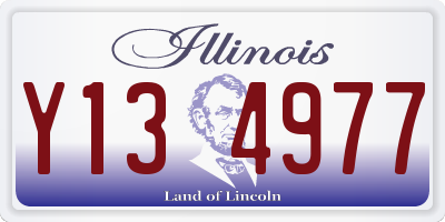 IL license plate Y134977