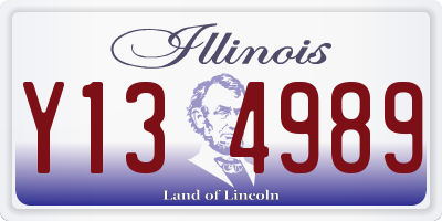 IL license plate Y134989