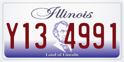 IL license plate Y134991