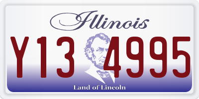 IL license plate Y134995