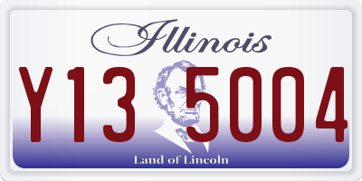 IL license plate Y135004