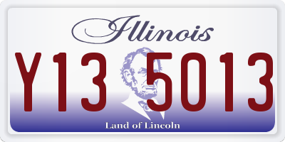 IL license plate Y135013