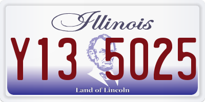 IL license plate Y135025