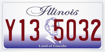 IL license plate Y135032