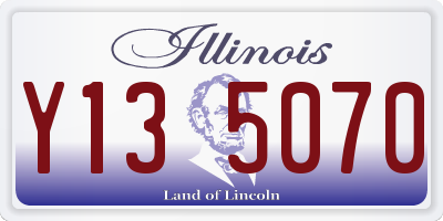 IL license plate Y135070