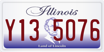 IL license plate Y135076