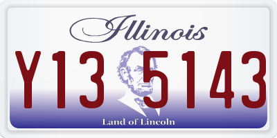 IL license plate Y135143