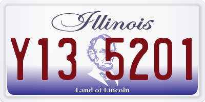 IL license plate Y135201