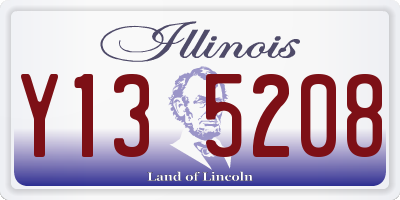 IL license plate Y135208