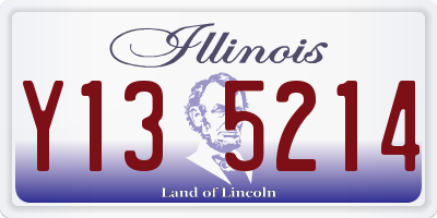 IL license plate Y135214