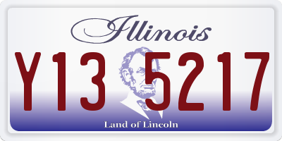 IL license plate Y135217