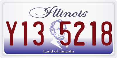 IL license plate Y135218